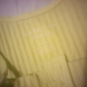 yellow american eagle crop tank